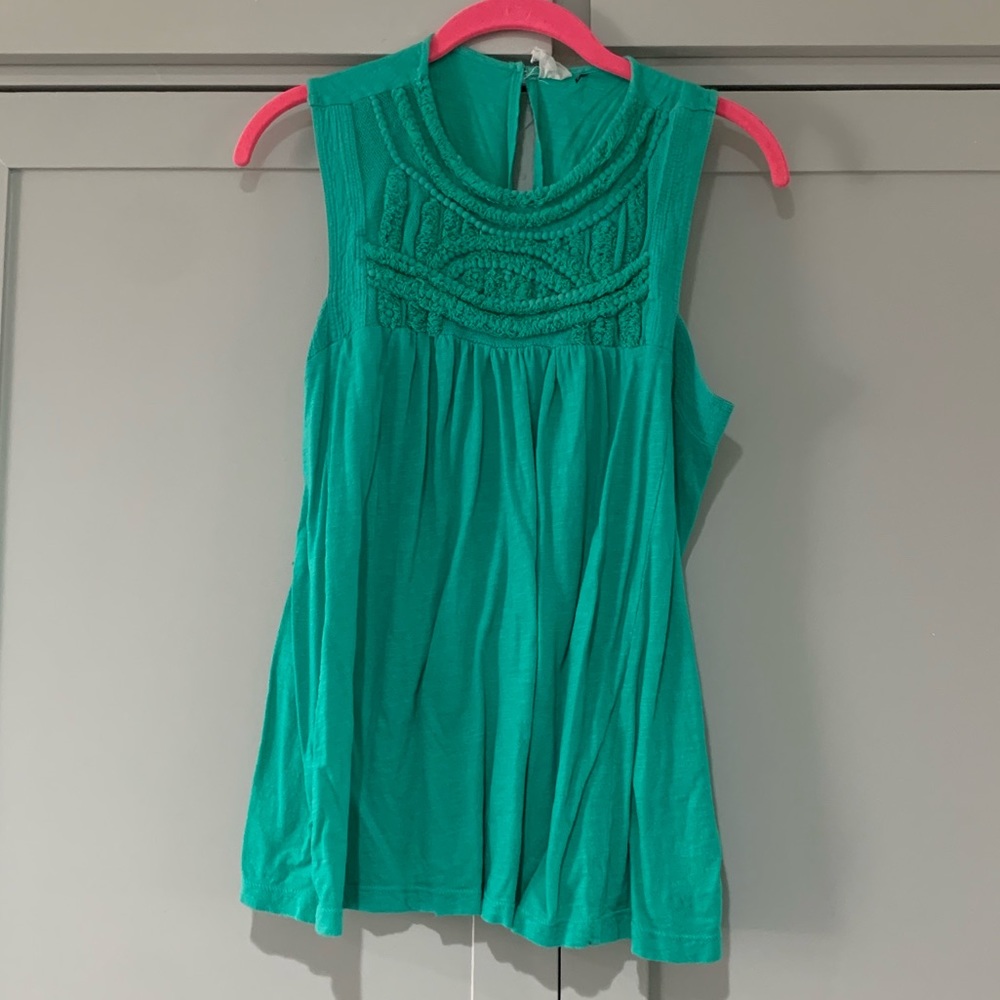 Anthropologie Embroidered Tank